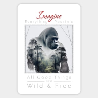 Gorilla Nature Outdoor Imagine Wild Free Sticker